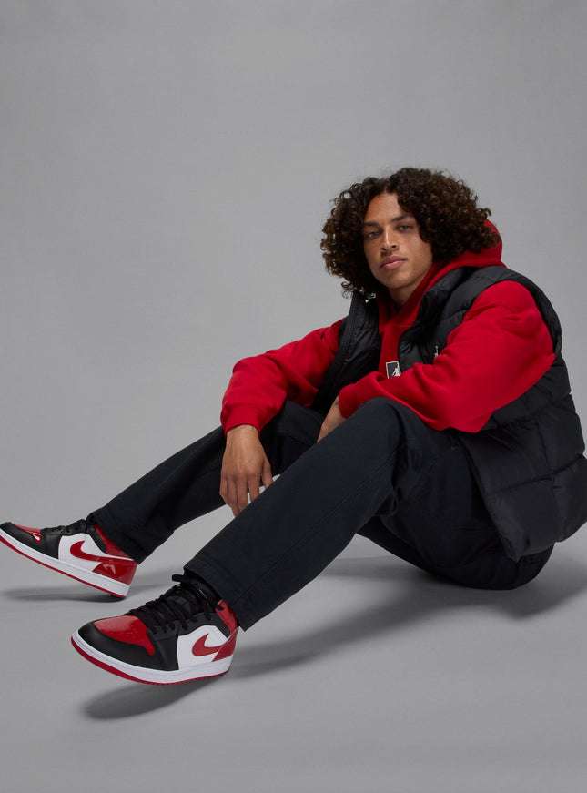 Air Jordan Men's 1 Mid SE - Black/Varsity Red