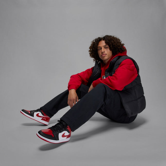 Air Jordan Men's 1 Mid SE - Black/Varsity Red