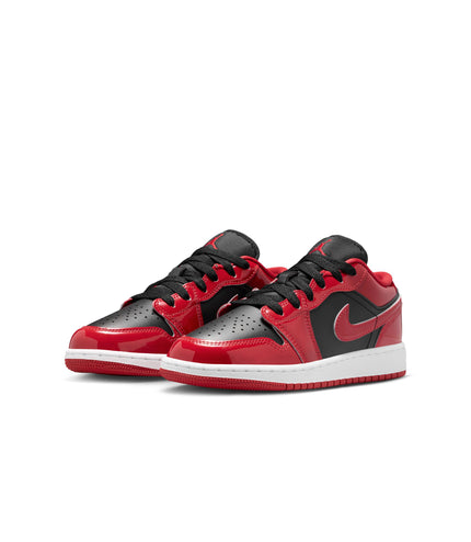 Air Jordan Big Kids 1 Low SE - Black/Varsity Red