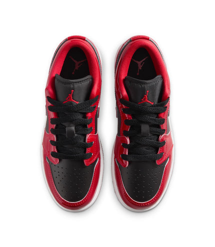 Air Jordan Big Kids 1 Low SE - Black/Varsity Red