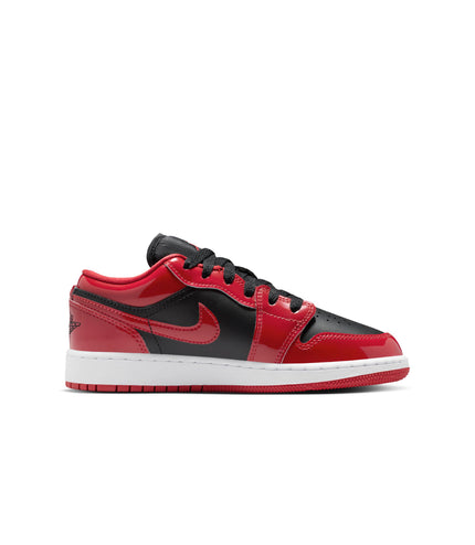 Air Jordan Big Kids 1 Low SE - Black/Varsity Red