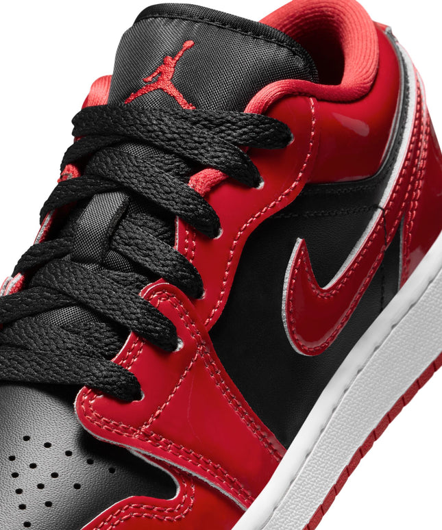 Air Jordan Big Kids 1 Low SE - Black/Varsity Red
