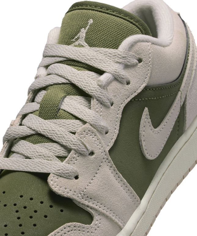 Air Jordan Big Kids 1 Low SE - Medium Olive