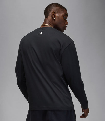 Air Jordan Mens Long Sleeve Crewneck - Black