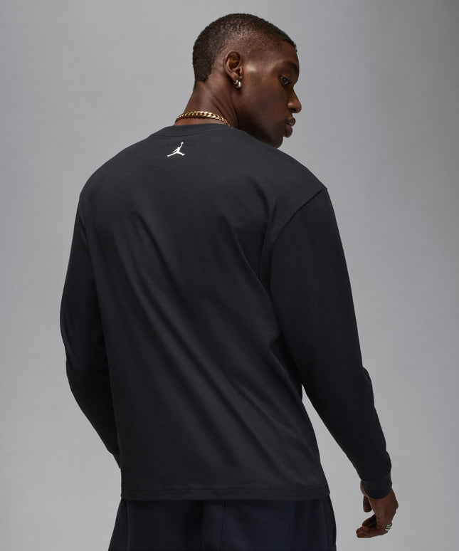 Air Jordan Mens Long Sleeve Crewneck - Black
