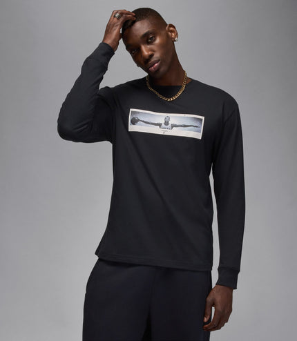 Air Jordan Mens Long Sleeve Crewneck - Black
