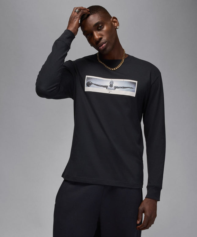 Air Jordan Mens Long Sleeve Crewneck - Black