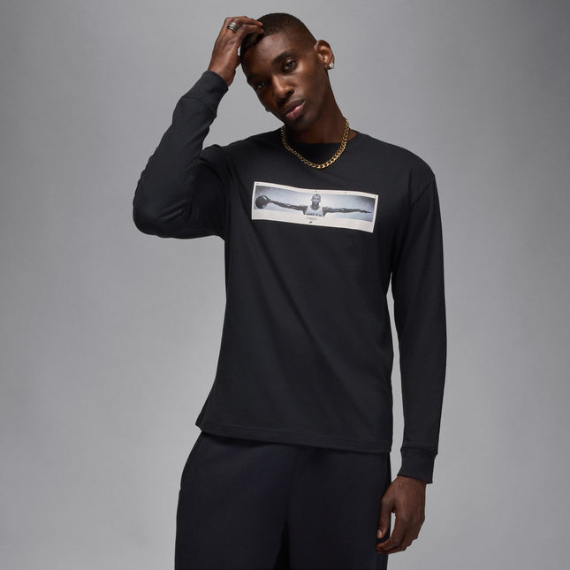 Air Jordan Mens Long Sleeve Crewneck - Black