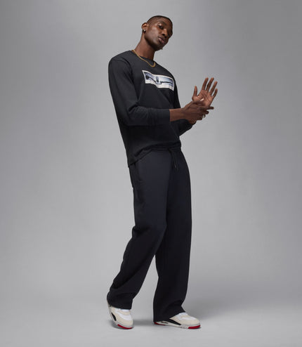 Air Jordan Mens Long Sleeve Crewneck - Black