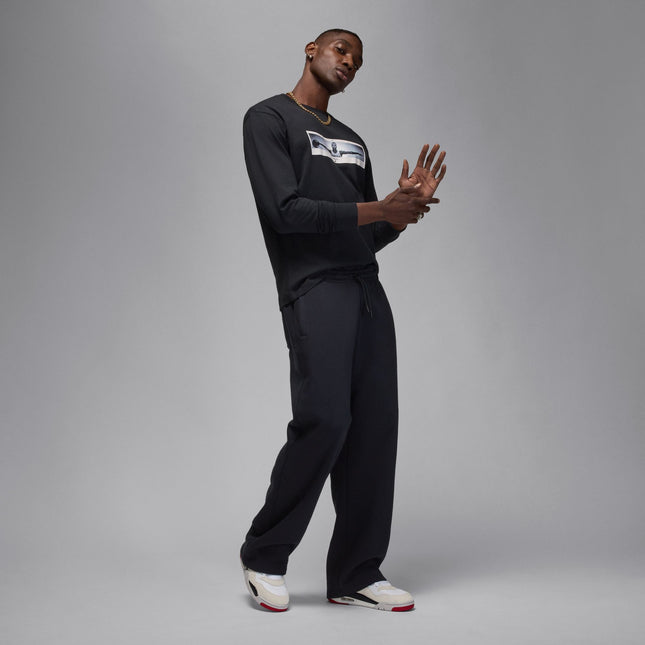 Air Jordan Mens Long Sleeve Crewneck - Black