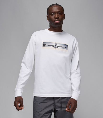Air Jordan Mens Long Sleeve Crewneck - White