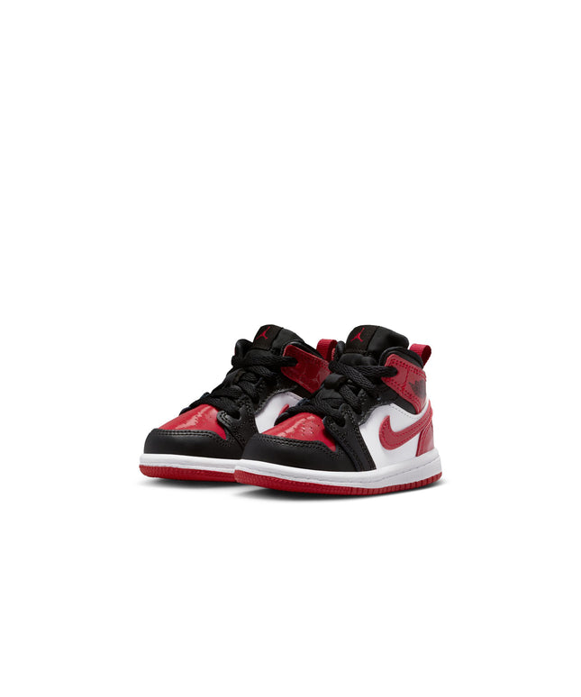 Air Jordan (TD) 1 Mid SE - Black/Varsity Red