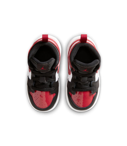 Air Jordan (TD) 1 Mid SE - Black/Varsity Red