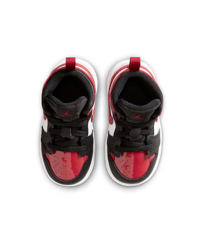 Air Jordan (TD) 1 Mid SE - Black/Varsity Red