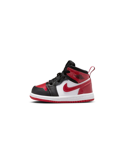 Air Jordan (TD) 1 Mid SE - Black/Varsity Red