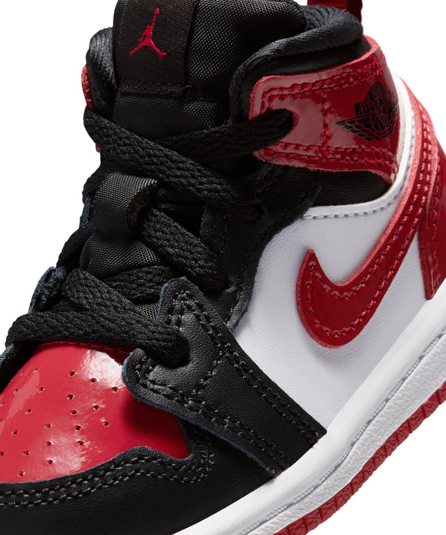 Air Jordan (TD) 1 Mid SE - Black/Varsity Red
