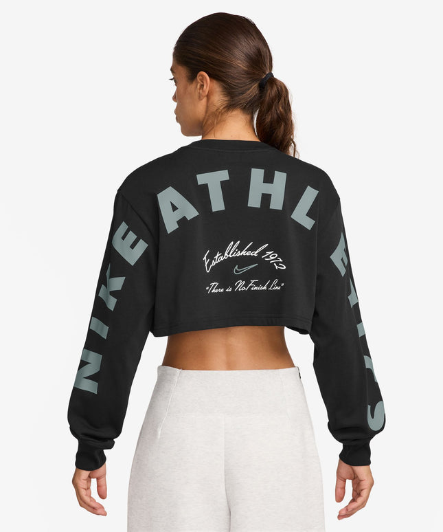 Nike Womens Oversized Long Sleeve - Black