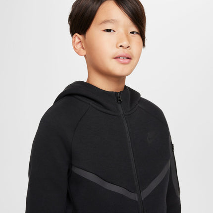 Nike Big Kids Tech Fleece Hoodie - Black
