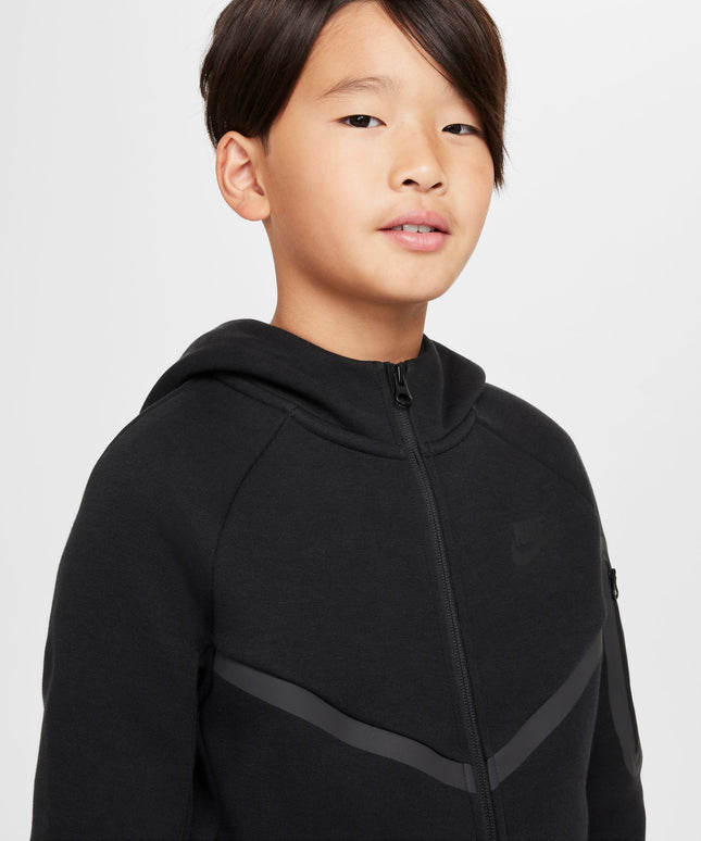 Nike Big Kids Tech Fleece Hoodie - Black