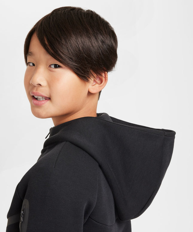 Nike Big Kids Tech Fleece Hoodie - Black
