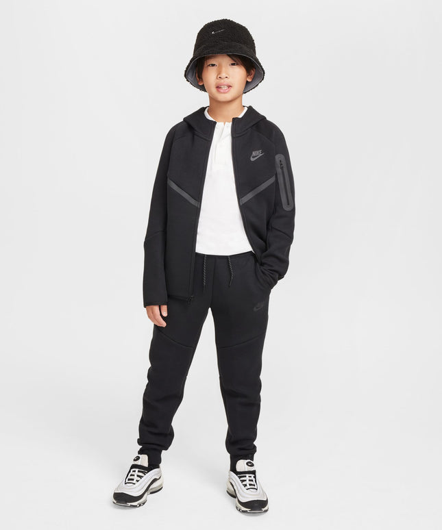 Nike Big Kids Tech Fleece Hoodie - Black