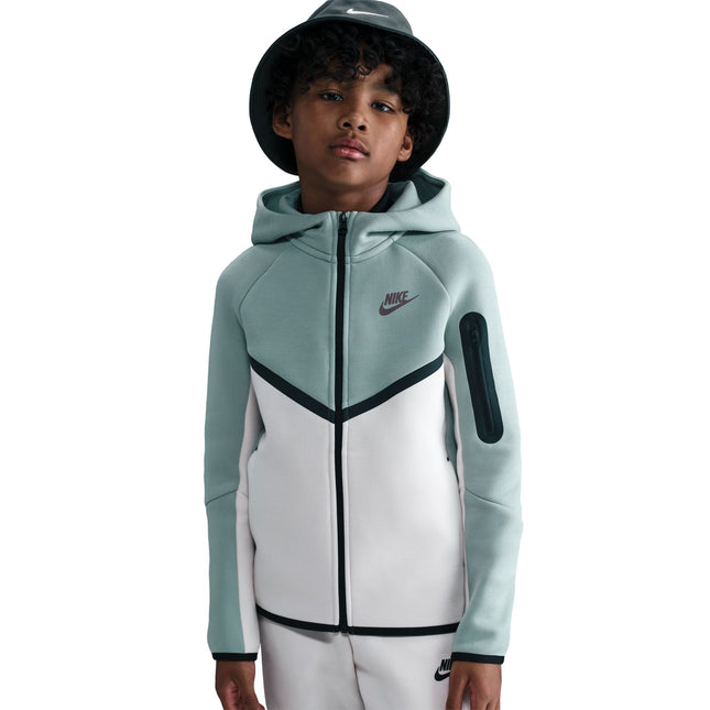 Nike Big Kids Sportswear Tech Fleece Hoodie - Dusty Sage