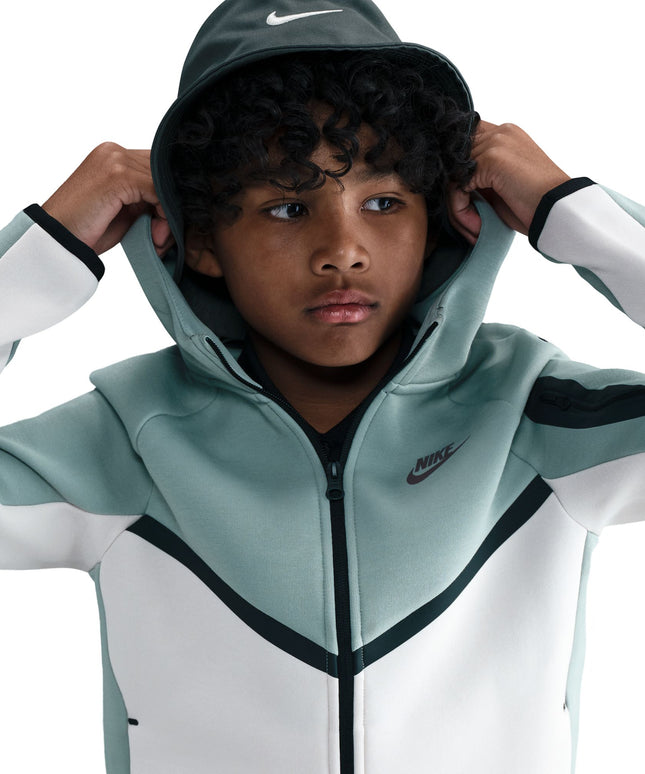 Nike Big Kids Sportswear Tech Fleece Hoodie - Dusty Sage