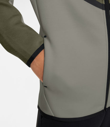 Nike Big Kids Sportswear Tech Fleece Jacket - Medium Olive