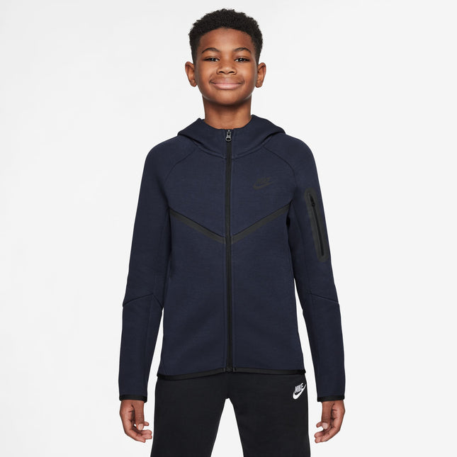 Nike Big Kids Sportswear Tech Fleece Hoodie - Obsidian
