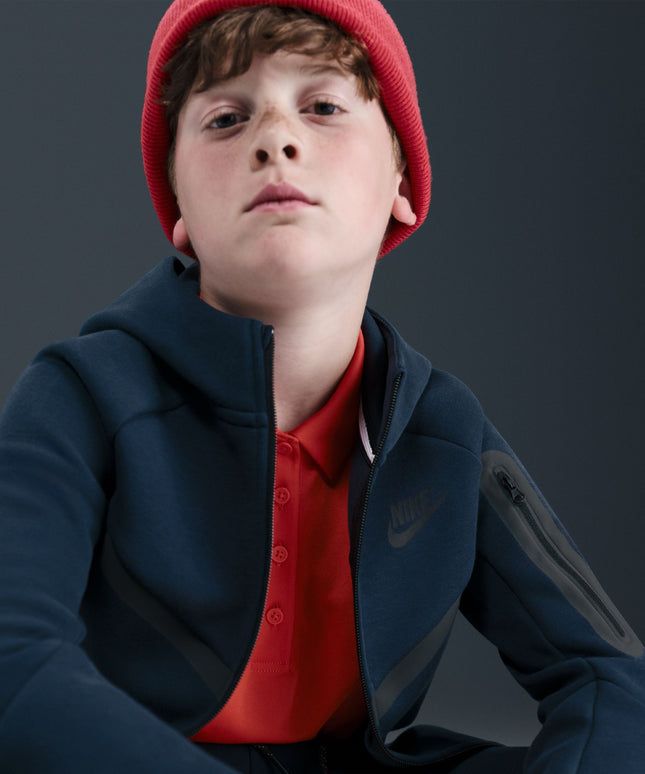 Nike Big Kids Sportswear Tech Fleece Hoodie - Obsidian