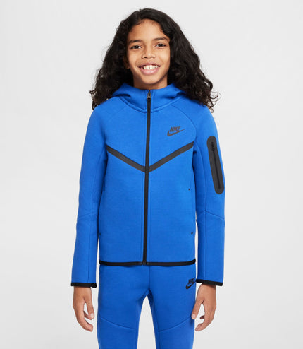 Nike Boys Sportswear Tech Fleece Hoodie - Game Royal/Black