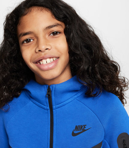 Nike Boys Sportswear Tech Fleece Hoodie - Game Royal/Black