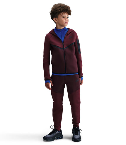 Nike Big Kids Sportswear Tech Fleece Hoodie - Burgundy Crush