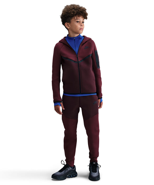 Nike Big Kids Sportswear Tech Fleece Hoodie - Burgundy Crush