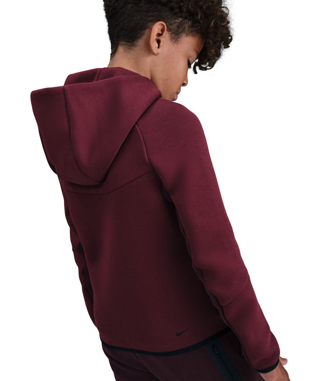 Nike Big Kids Sportswear Tech Fleece Hoodie - Burgundy Crush