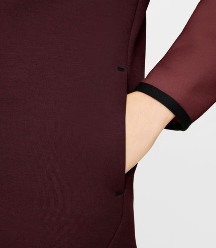 Nike Big Kids Sportswear Tech Fleece Hoodie - Burgundy Crush