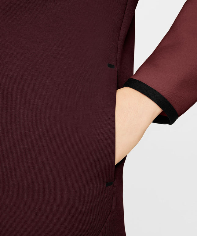 Nike Big Kids Sportswear Tech Fleece Hoodie - Burgundy Crush