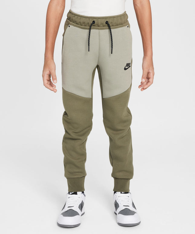 Nike Big Kids Tech Fleece Joggers - Medium Olive