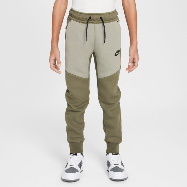 Nike Big Kids Tech Fleece Joggers - Medium Olive