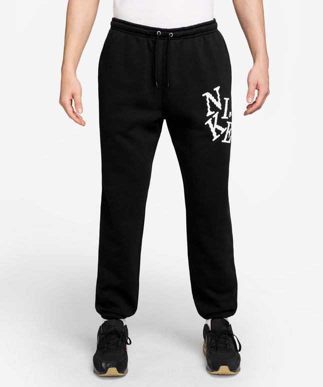Nike Mens Cuffed Fleece Joggers - Black