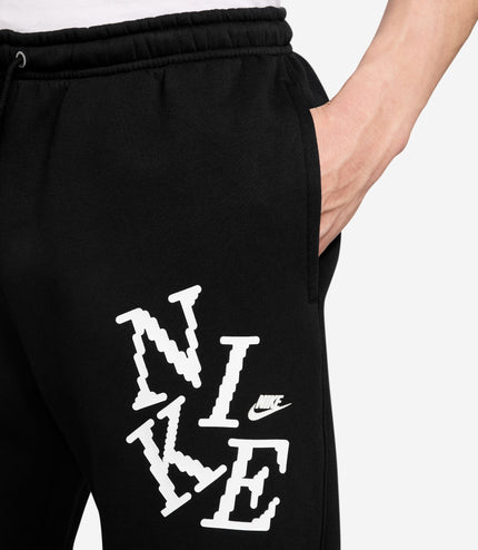 Nike Mens Cuffed Fleece Joggers - Black