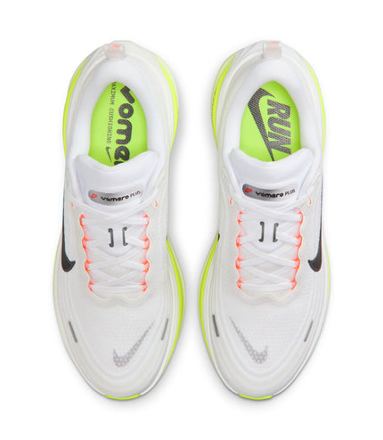 Nike Mens Vomero Plus - White/Barely Volt