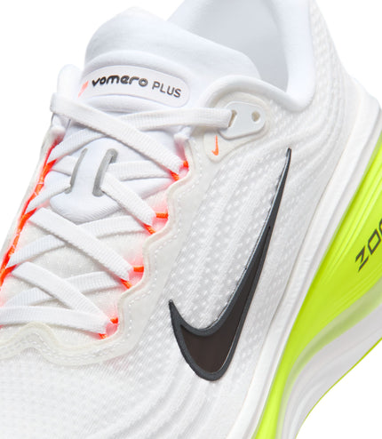 Nike Mens Vomero Plus - White/Barely Volt