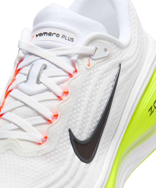 Nike Mens Vomero Plus - White/Barely Volt