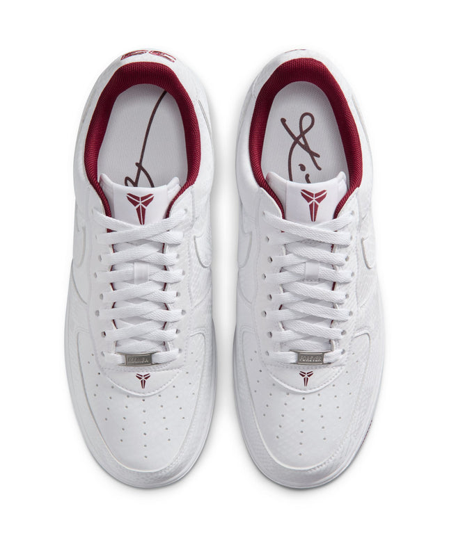 Nike Mens Kobe Air Force 1 Low - White/Team Red