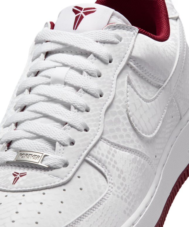 Nike Mens Kobe Air Force 1 Low - White/Team Red