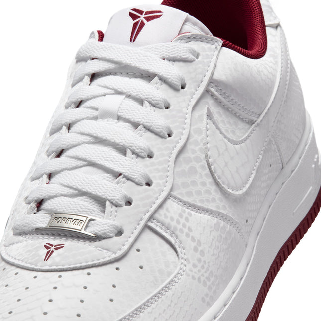 Nike Mens Kobe Air Force 1 Low - White/Team Red