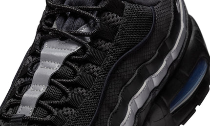 Nike Mens Air Max 95 "Big Bubble" - Black/Metallic Silver