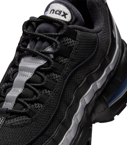 Nike Mens Air Max 95 "Big Bubble" - Black/Metallic Silver