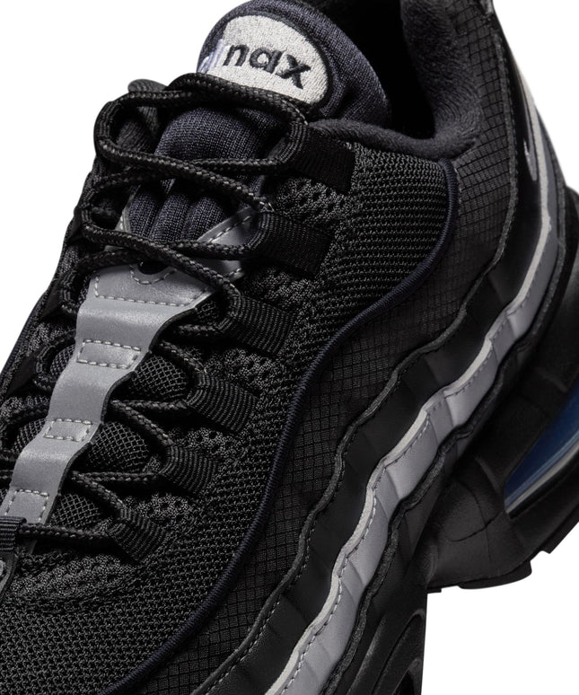 Nike Mens Air Max 95 "Big Bubble" - Black/Metallic Silver